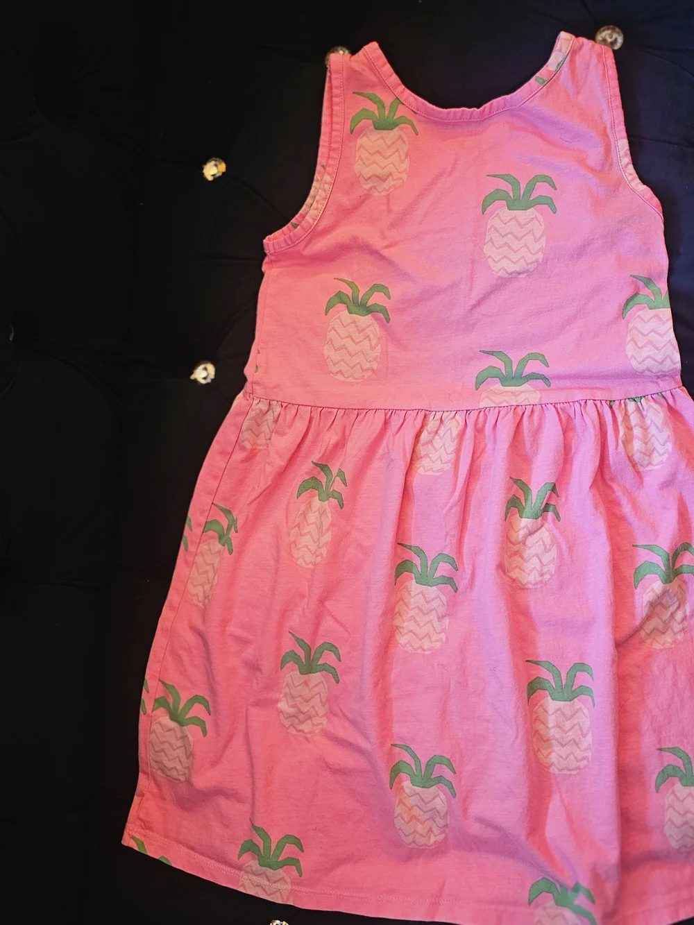 H&M Pink Top with Pineapples Size 8-10 Youth